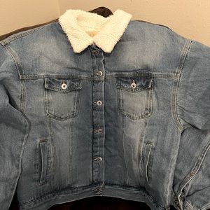 New in bag, Judith March Sherpa lined jean jacket.
